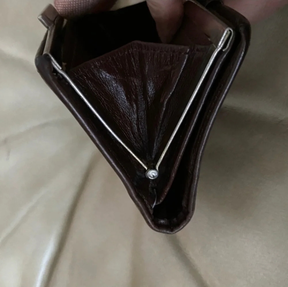 Authentic (COA) Vintage Christian Dior Trotter Wallet Kiss Lock with Dust Bag